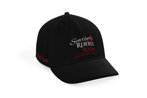 Scarlet Reserve Room Cannabis Dispensary Hat Black