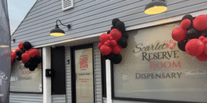 Curbside pickup guide at Scarlet Reserve Room