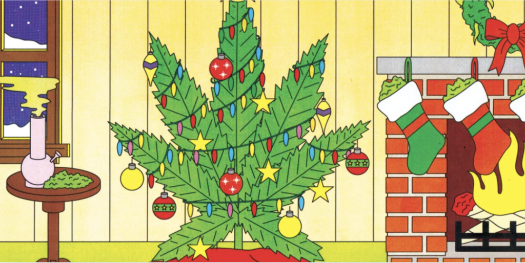 Cannabis Christmas Characters At Scarlet Reserve Room