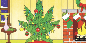 Cannabis Christmas Characters At Scarlet Reserve Room
