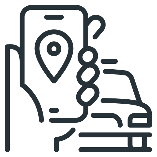 Team member bringing order to parked car